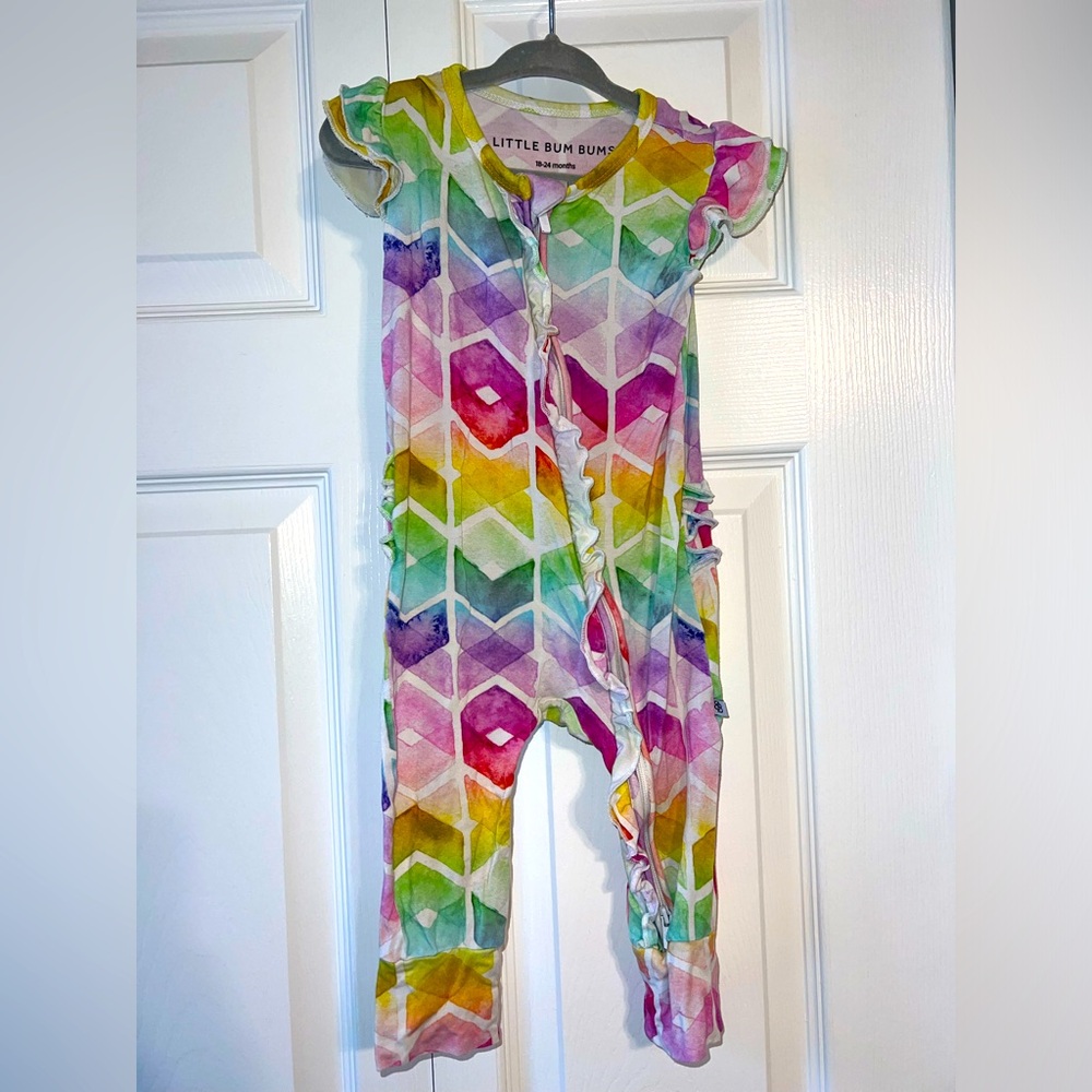 Little Bum Bums short sleeve bamboo romper